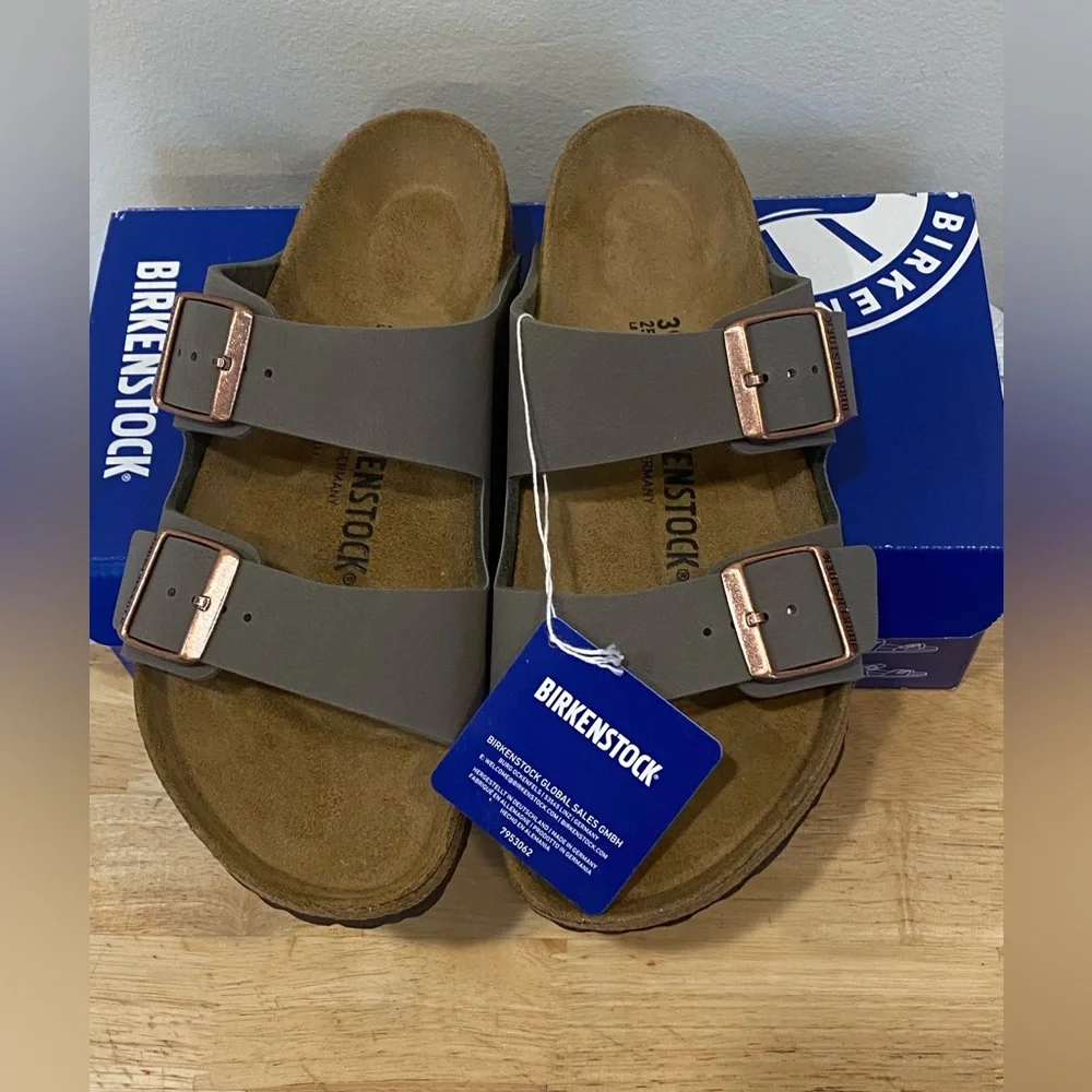 Birkenstock Arizona BS Slide Sandal - Women's stone US 8-8.5 (39) perfect! NIB - Picture 4 of 14